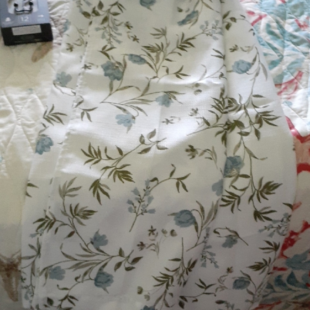 Lucky Brand Blue and Green Shower Curtain
